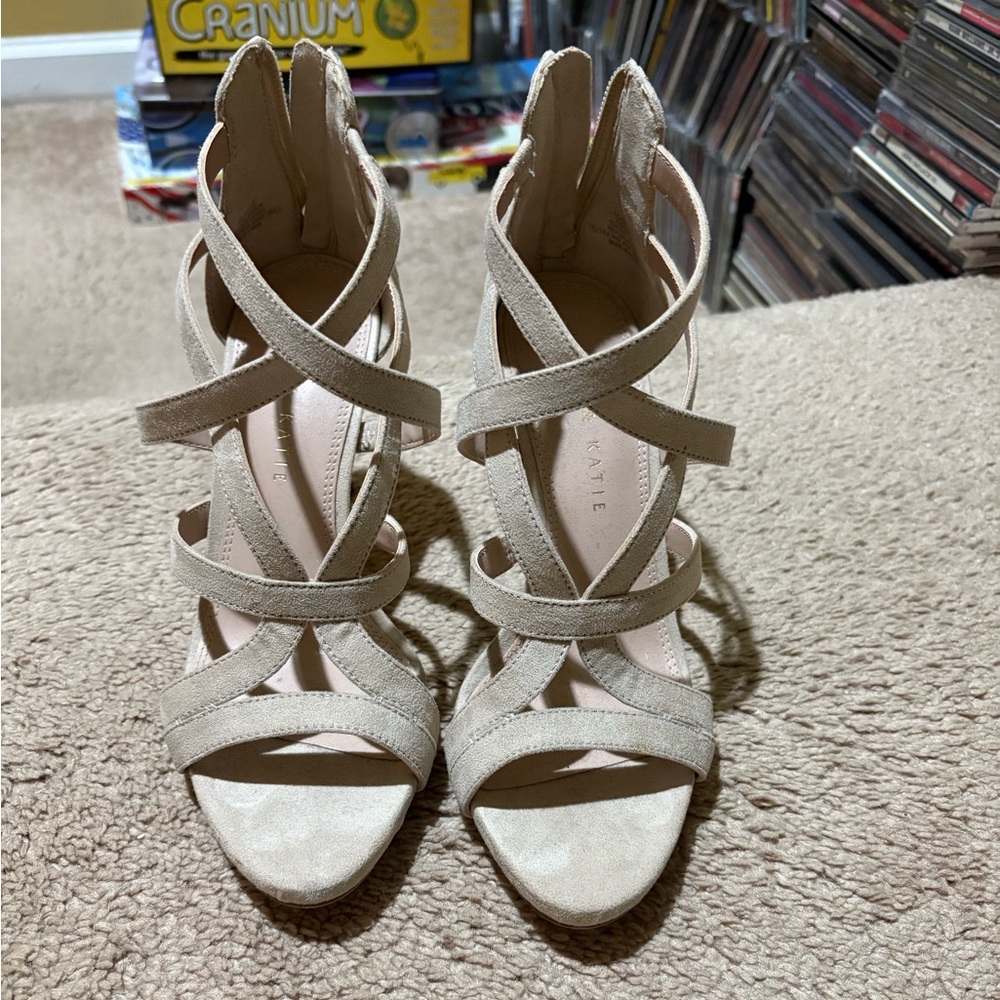 Kelly and Katie taupe sandals